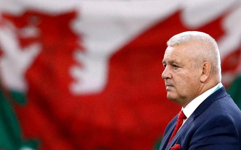 October 20, 2019 Wales head coach Warren Gatland looks on during the warm up before the match - REUTERS