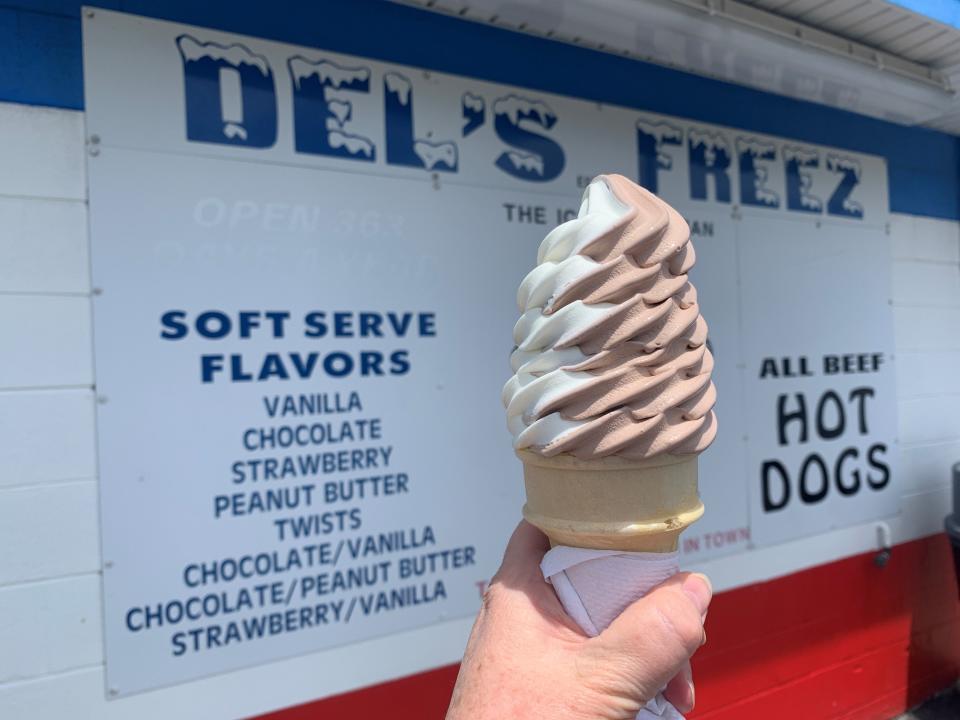 Del’s Freez has been cooling off the Space Coast with soft-serve ice cream for more than 50 years. (Photo by Suzy Fleming Leonard/Florida Today)