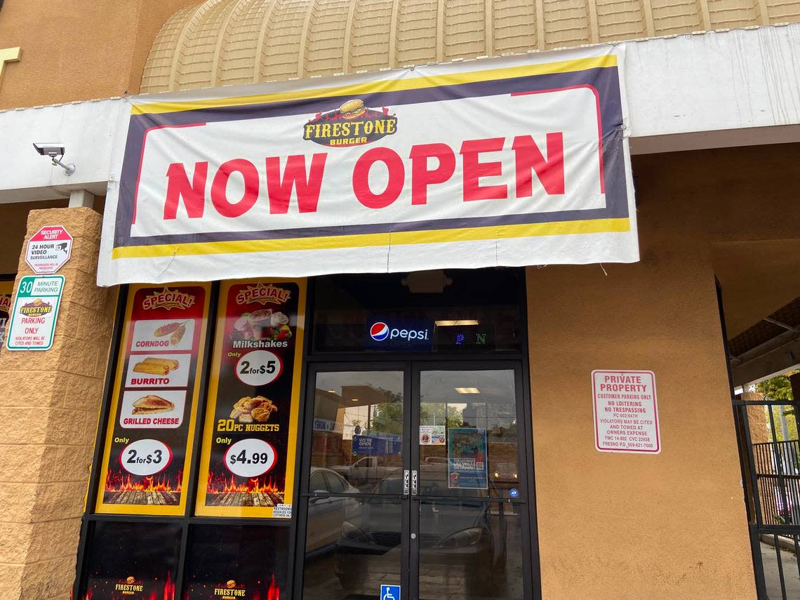 Firestone Burger has opened in downtown Fresno with burgers, Philly cheesesteaks and Yemeni food on the menu.
