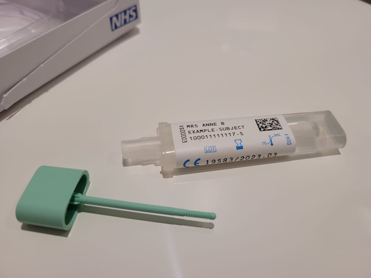 The NHS FIT bowel cancer testing kit (NHS London)