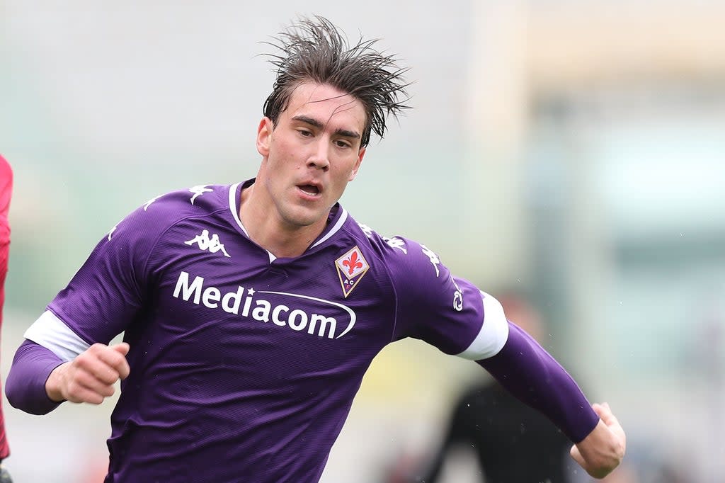 Dusan Vlahovic of ACF Fiorentina is a target for Atletico Madrid and Tottenham (Getty)