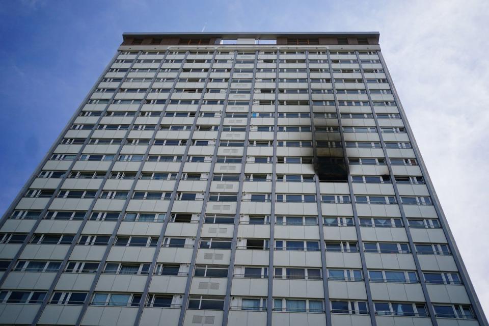 Fire destroys flat in Shepherd’s Bush, West London (PA)