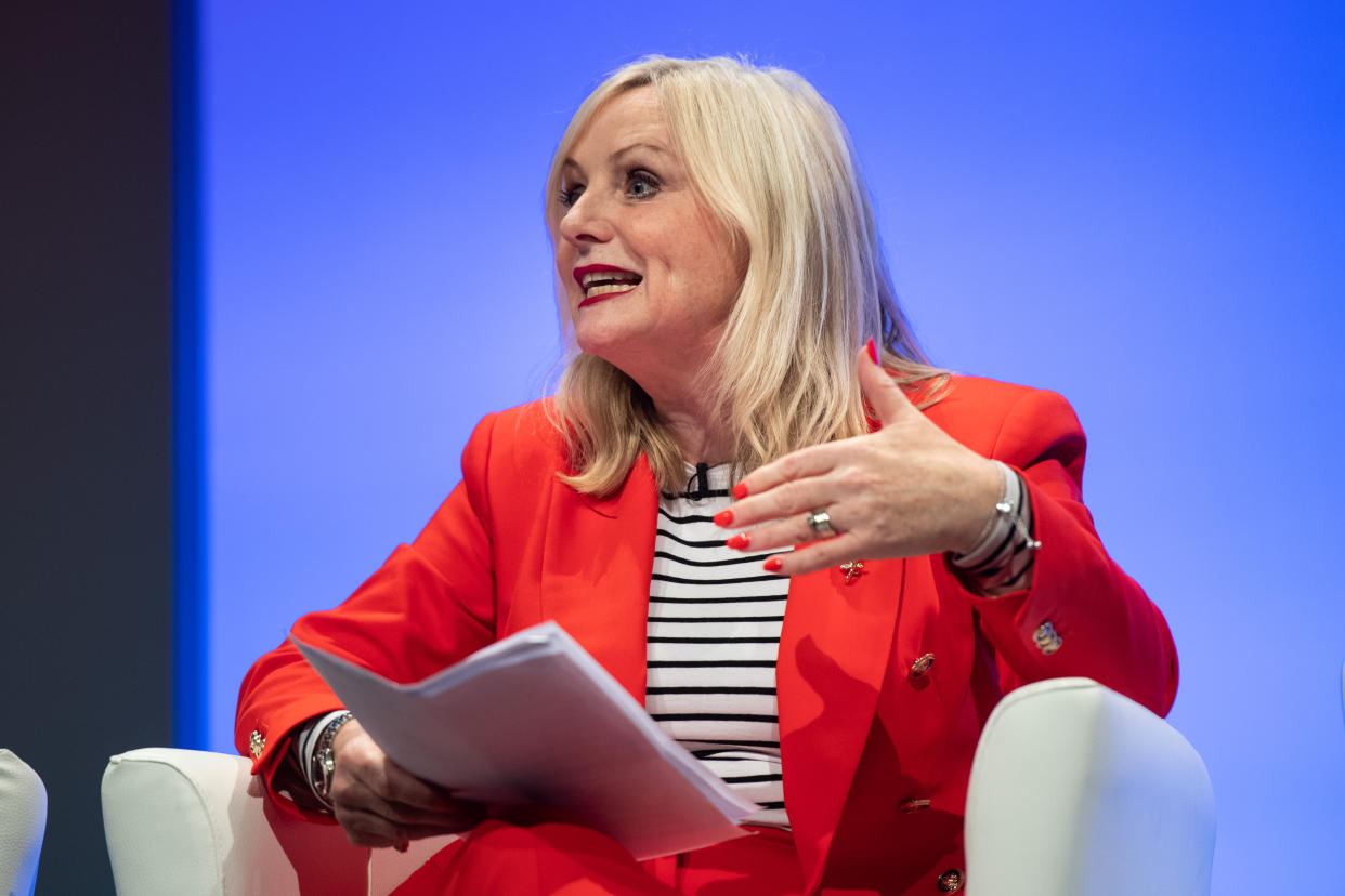 Mayor of West Yorkshire Tracy Brabin speaking at the 2021 Labour Party Conference in Brighton. Picture date: Monday September 27, 2021. Photo credit should read: Matt Crossick/Empics