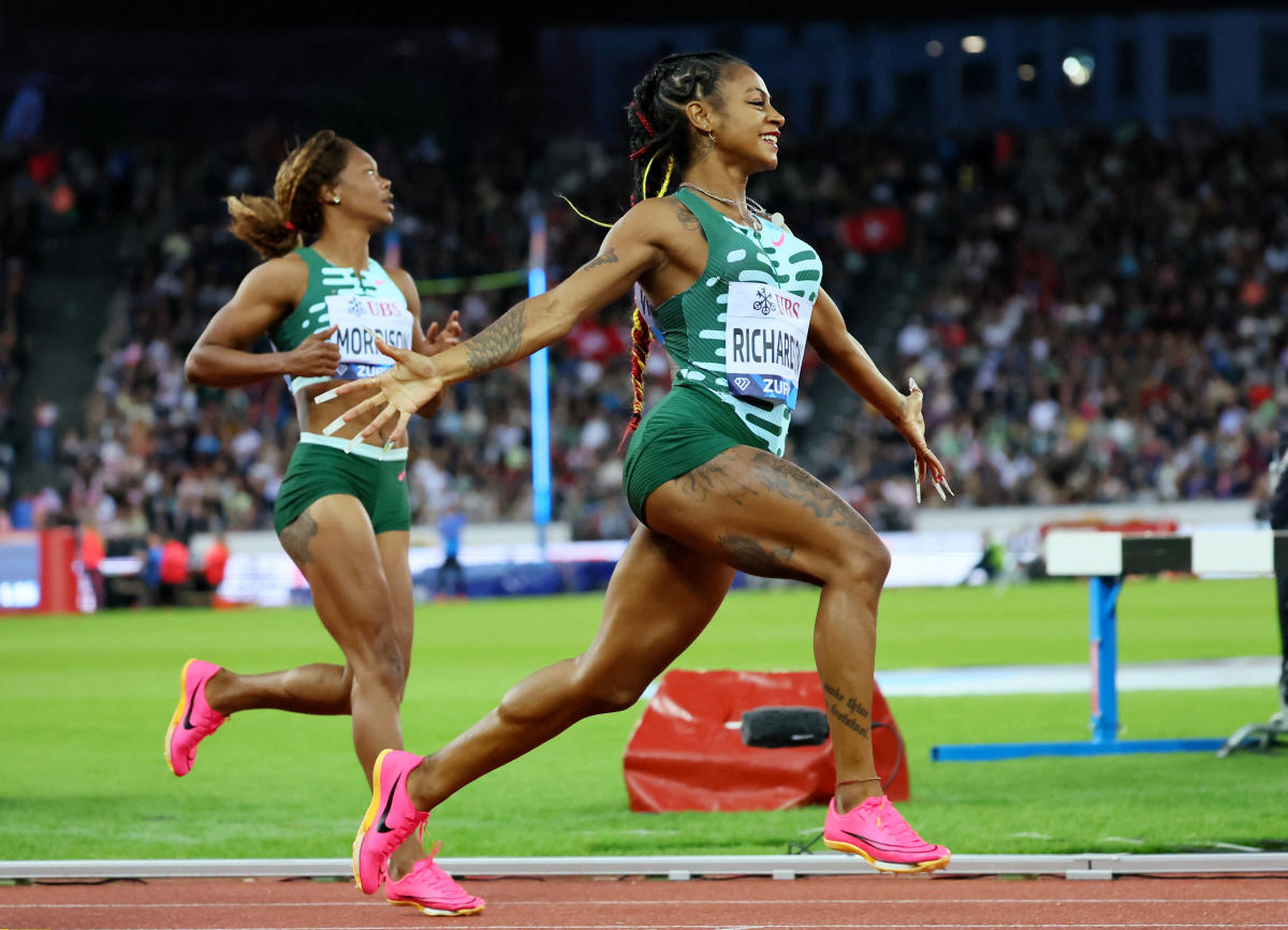 ShaCarri Richardson continues 100 dominance with victory at Diamond League in Switzerland