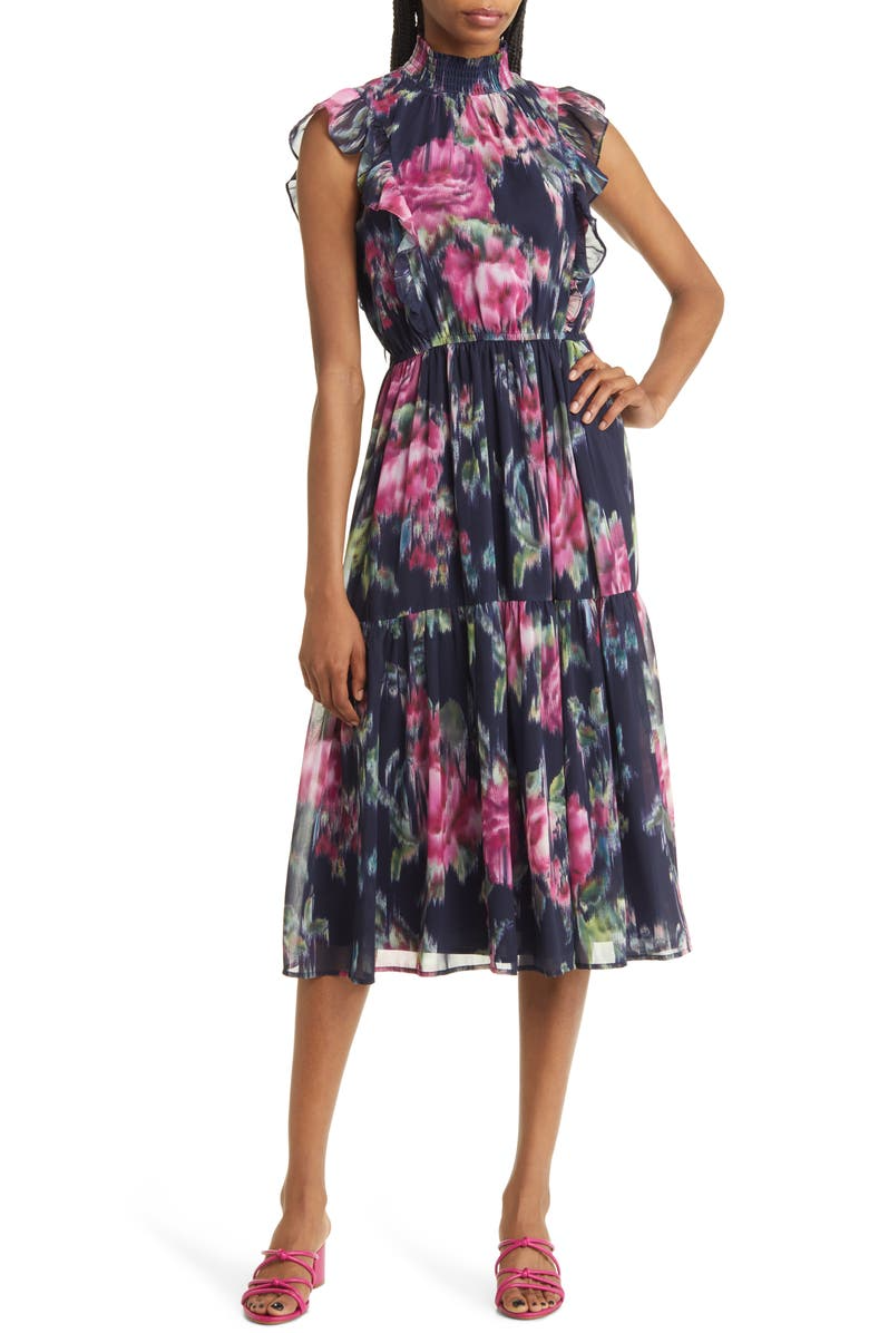 Steve Madden Anna Floral Chiffon Dress