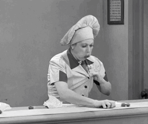 <h1 class="title">i love lucy conveyor belt gif</h1><cite class="credit">Courtesy of Giphy</cite>
