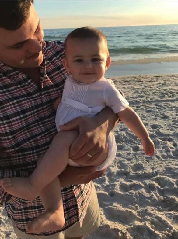 Will Drennan with his son Hayden. Hayden is now six-years old.