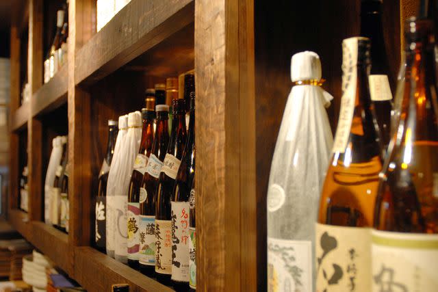 <p>gyro/Getty Images</p> Japanese sake.