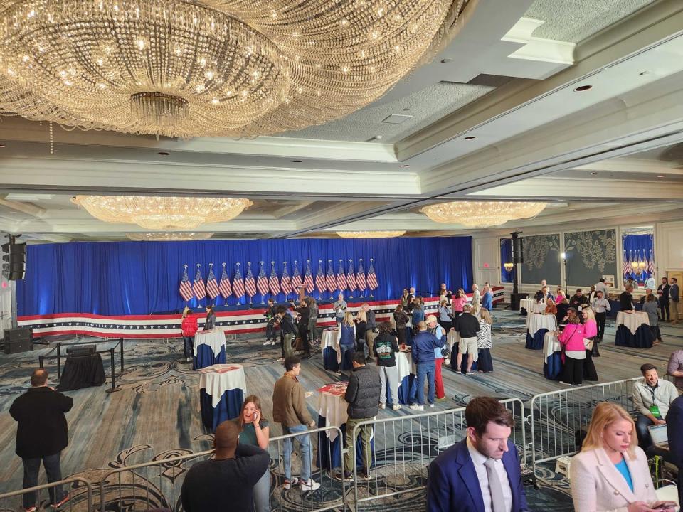 Haley’s election party after her defeat in her home state of South Carolina (John Bowden / The Independent)