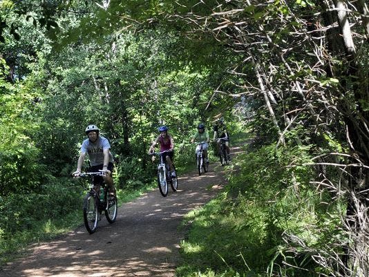 Celebrate National Bike Month by riding the Green Circle Trail, a scenic 27-mile hiking and biking pathway that circumnavigates Stevens Point.