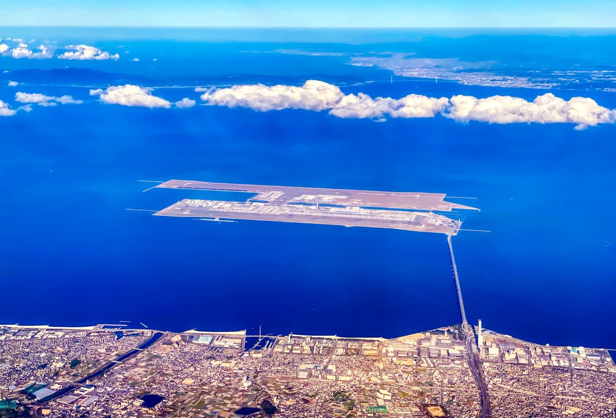 The efficient airport floats on artificial islands in Osaka Bay (Getty Images/iStockphoto)