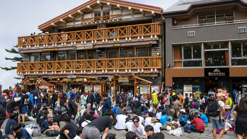 Of Mount Fuji’s 10 hiking stations, the fifth (called “Gogome”)<strong> </strong>receives 90% of the mountain’s visitors. - Courtesy Yamanashi Prefectural G