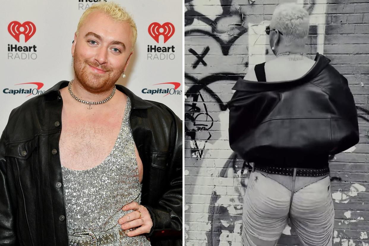 Sam Smith Twerks In Custom, Barely There, Heavily Distressed Jeans