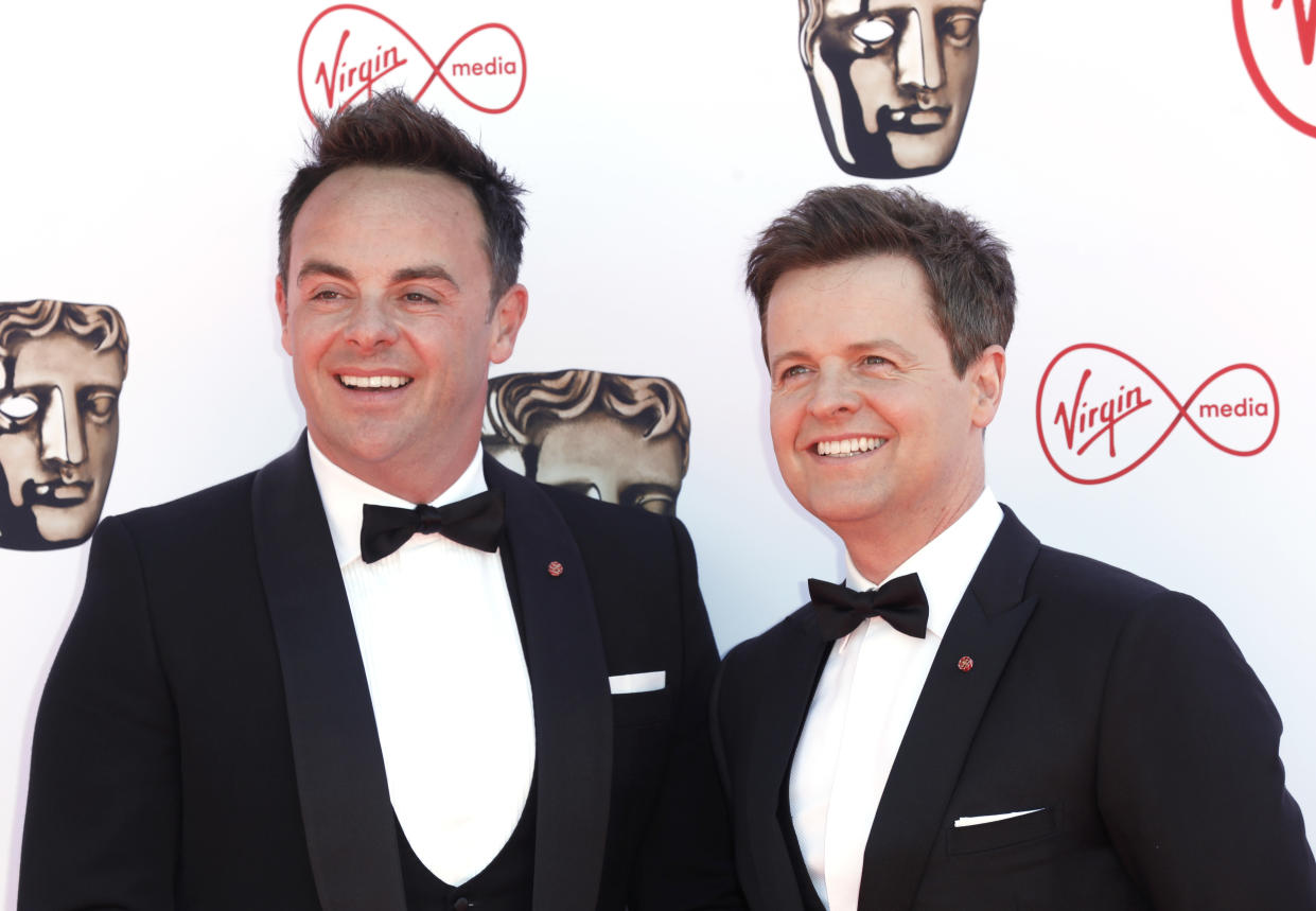 LONDON, ENGLAND - MAY 08: Ant and Dec attend the Virgin Media British Academy Television Awards at The Royal Festival Hall on May 08, 2022 in London, England. (Photo by Tristan Fewings/Getty Images)