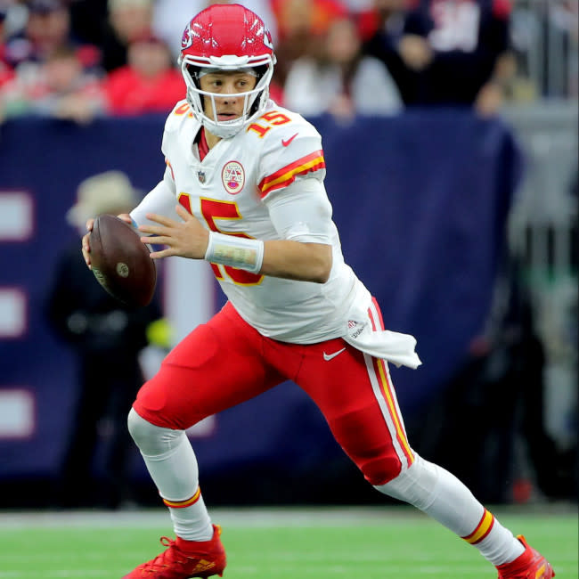 Patrick Mahomes, compañero de Travis Kelce en los Kansas City Chiefs credit:Bang Showbiz