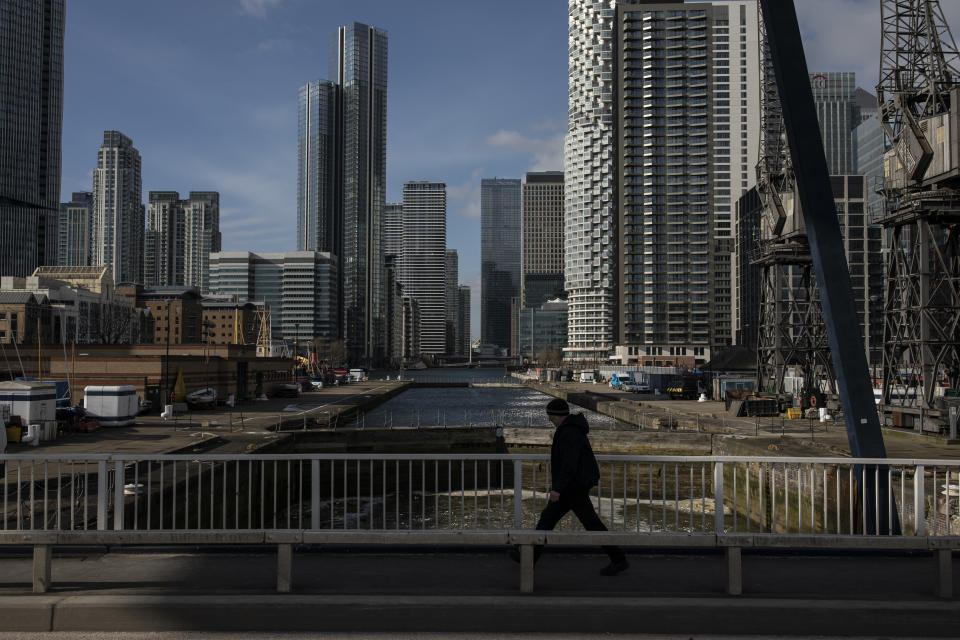 Canary Wharf business district in London, England. Photo: Dan Kitwood/Getty Images