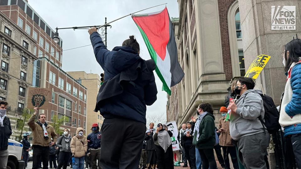 Anti-Israel students demonstrate on Columbia University’s campus