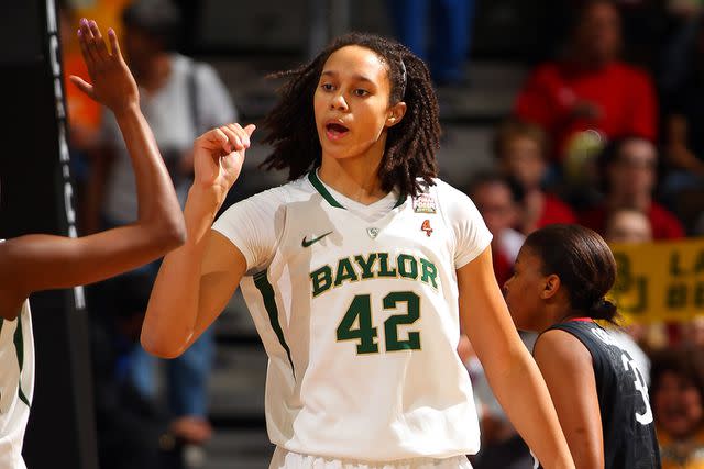 <p>Doug Pensinger/Getty</p> Brittney Griner