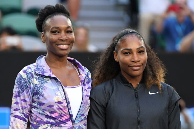 Serena Williams (R) said during her pregnancy layoff she had kept a close eye on the tennis world, including her sister Venus's run to the Wimbledon final