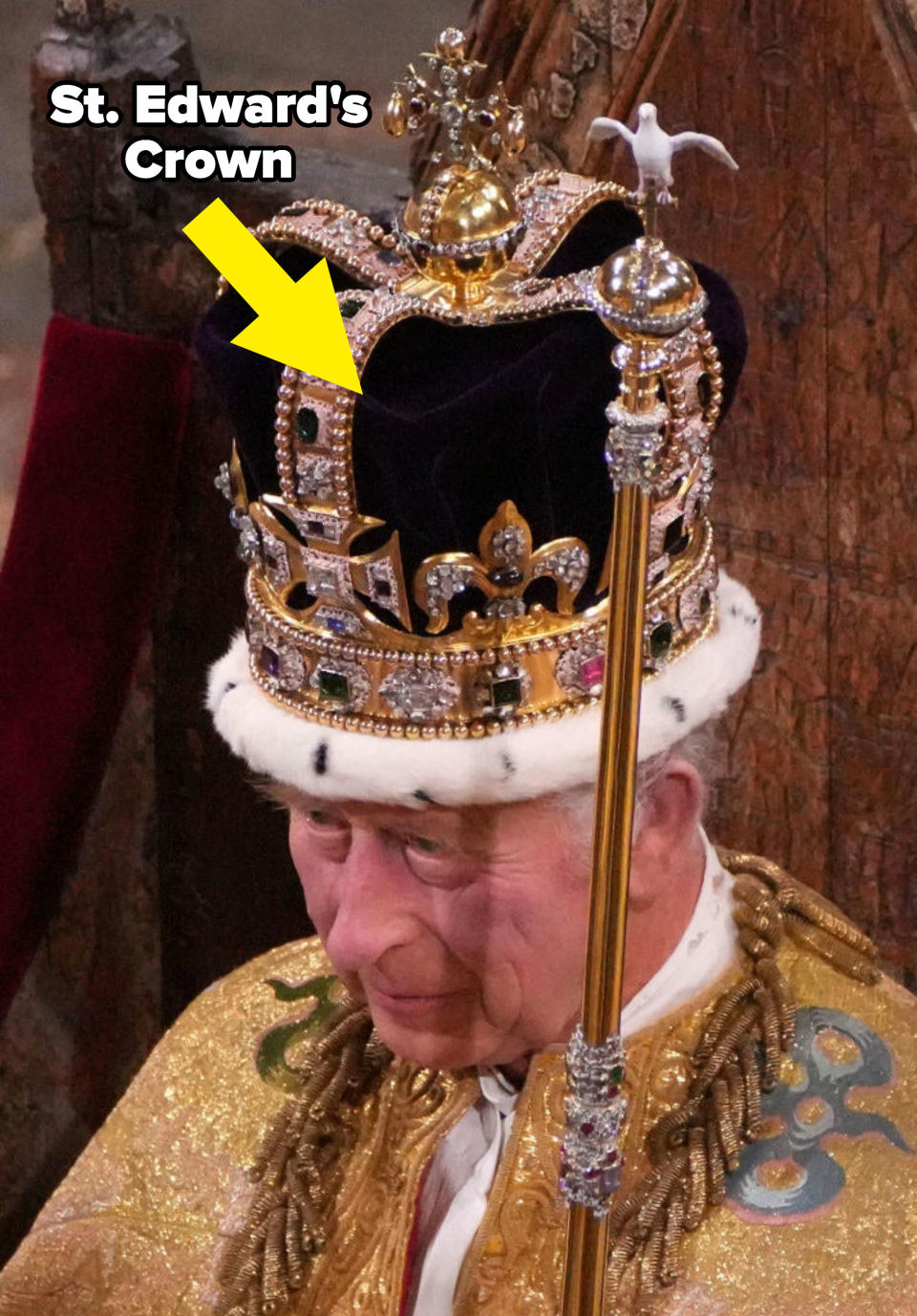 Closeup of King Charles III