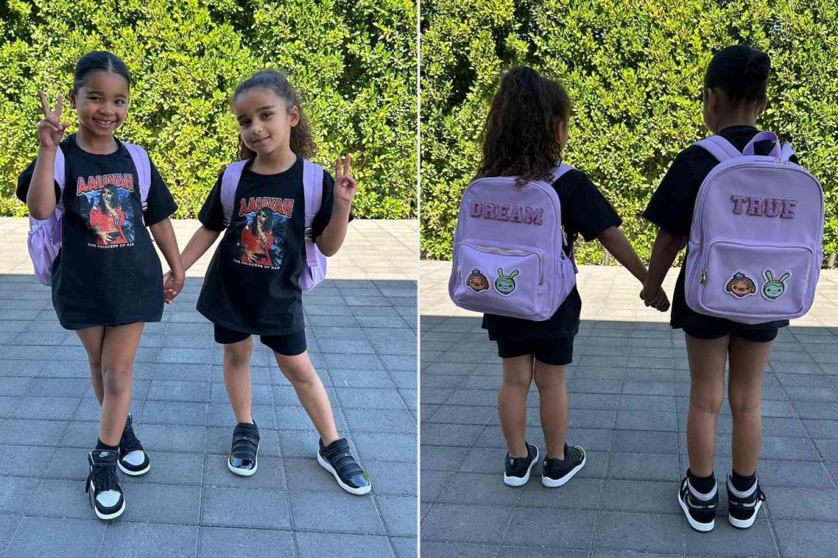 True Thompson and Dream Kardashian Twin in Comfy School Outfits! See Photos  of the Cousins