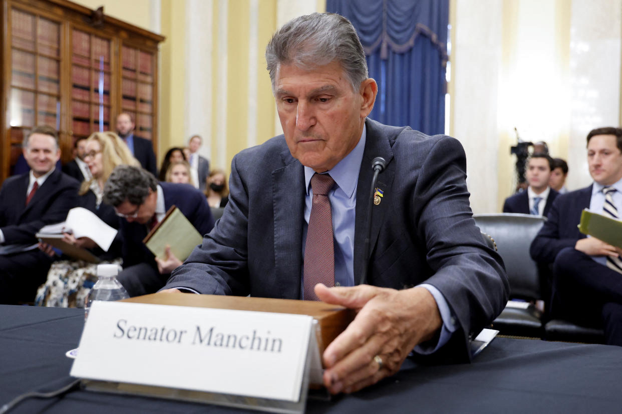 Senator Joe Manchin. (Reuters)