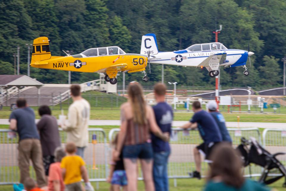 The Props and Pistons Festival is held each year at the Akron-Fulton Airport.