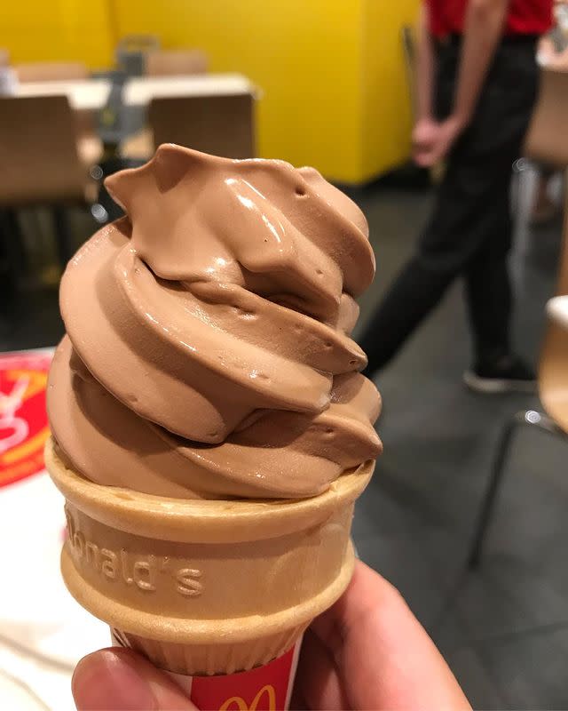 <p>The creaminess of McDonald's soft serve but with the flavour of Hershey's chocolate. I'm listening...</p><p><a href="https://www.instagram.com/p/CHF9C_Hn8K2/" rel="nofollow noopener" target="_blank" data-ylk="slk:See the original post on Instagram;elm:context_link;itc:0;sec:content-canvas" class="link ">See the original post on Instagram</a></p>