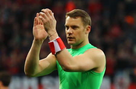 Soccer Football - Bayer Leverkusen vs Bayern Munich - Bundesliga - BayArena, Leverkusen, Germany - 15/4/17 Bayern Munich's Manuel Neuer after the match Reuters / Kai Pfaffenbach