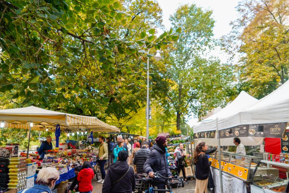 A flea market in Kreuzberg.