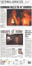 <p>VICTORIA ADVOCATE<br> Published in Victoria, Texas USA. (newseum.org) </p>