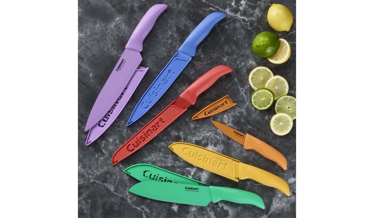 The set includes blade guards to keep you safe when you're no longer slicing and dicing.