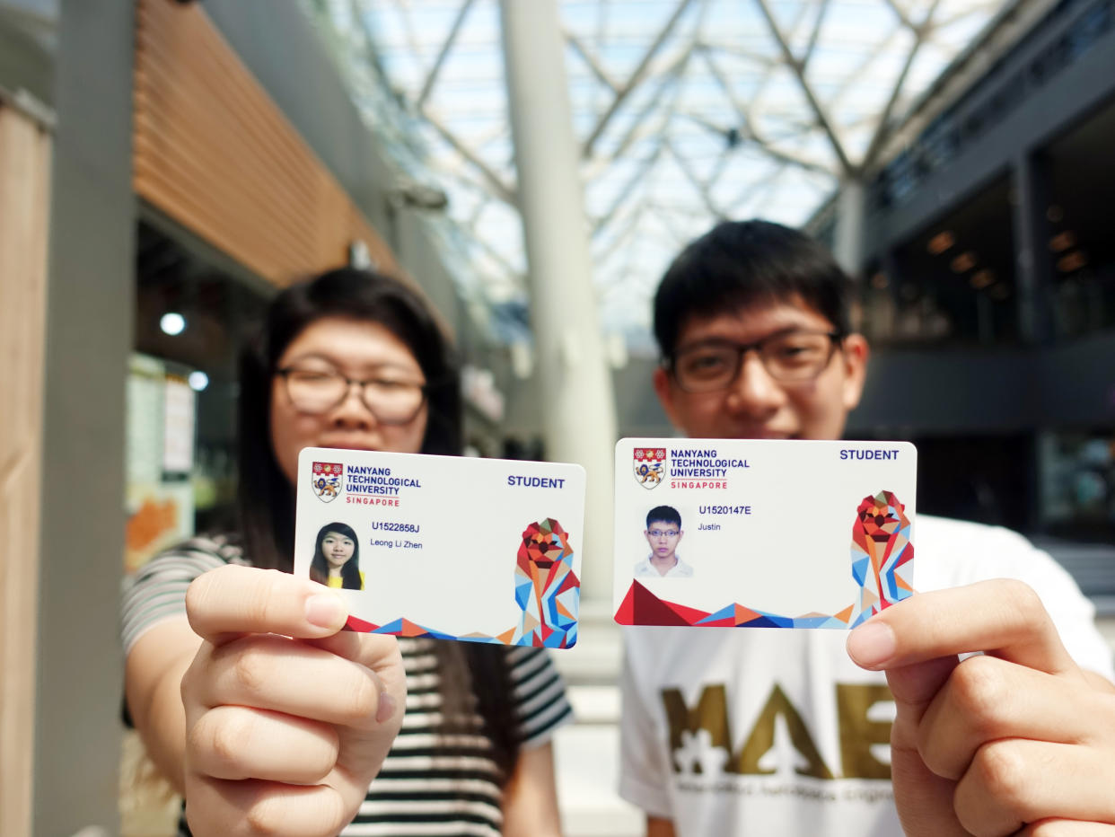 The NTU Smart Pass can be used to pay for most goods and services on campus, and is also an ID card that can be used to borrow materials from libraries and access facilities. (Photo: Wong Casandra/Yahoo News Singapore)