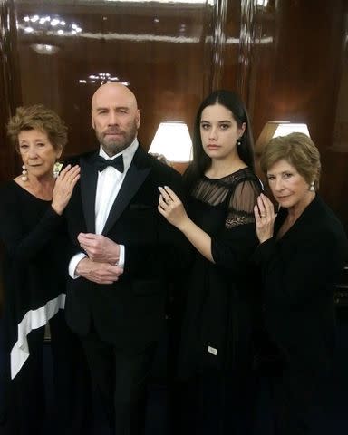 <p>John Travolta Instagram</p> Ellen Travolta, John Travolta, Ella Bleu Travolta, and Margaret Travolta.