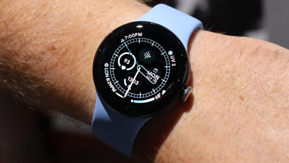 Pixel Watch 2 on a wrist