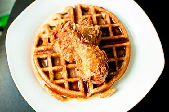 <strong>Get the <a href="http://food52.com/recipes/14802-fried-chicken-waffles" target="_blank">Fried Chicken & Waffles recipe</a> by mtlabor via Food52</strong>