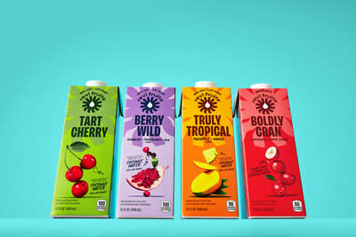 New Revl Fruits product line including Tart Cherry, Berry Wild, Truly Tropical and Boldy Cran.