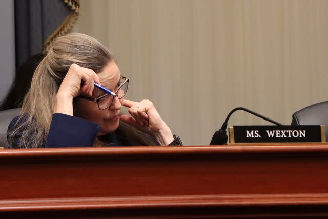 <p>Courtesy of The Wexton Office</p> Virginia Rep. Jennifer Wexton attends a 2024 House hearing amid her new health challenges