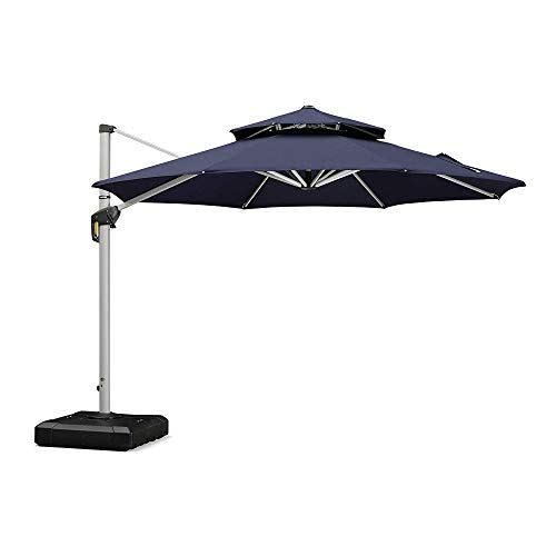 5) Purple Leaf 10-Foot Cantilever Umbrella