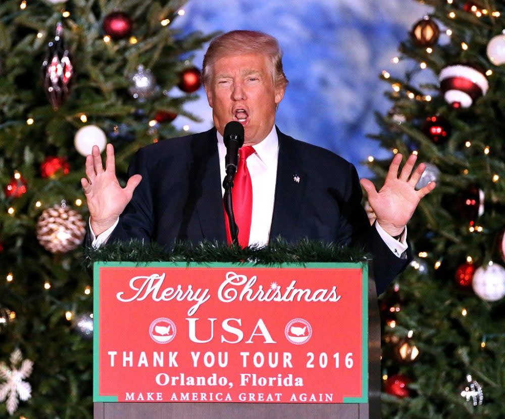 Donald Trump made sure the White House’s holiday card was not politically correct this year