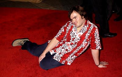 Jack Black at the Hollywood premiere of Paramount's Orange County