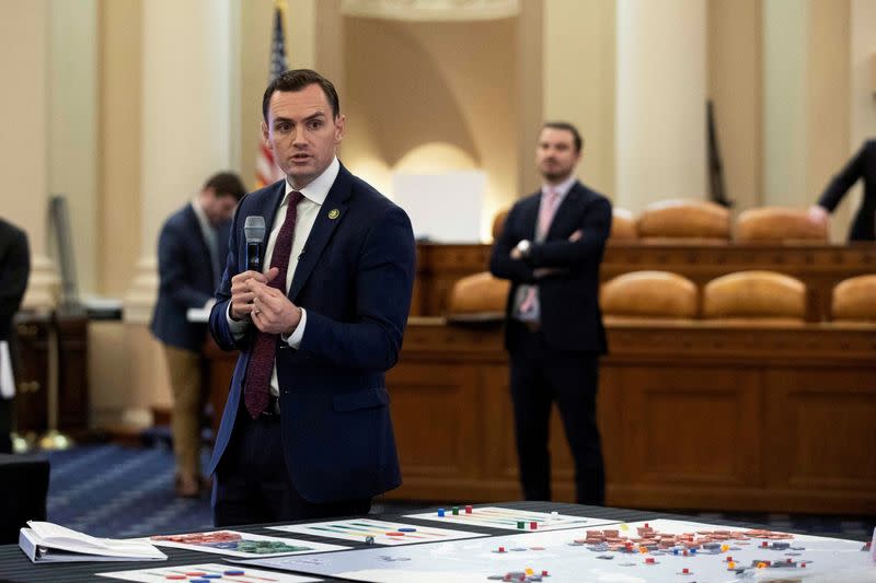 FILE PHOTO: House Select Committee on the Strategic Competition Between the United States and the Chinese Communist Party holds a meeting on the wargames simulation "Taiwan Tabletop Exercise (TTX)," on Capitol Hill in Washington