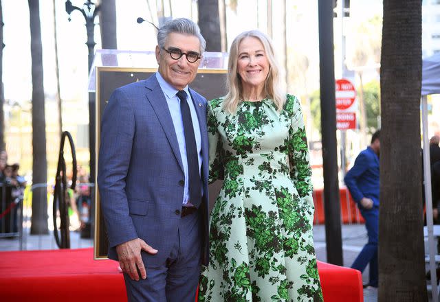 <p>Alberto E. Rodriguez/Getty</p> Eugene Levy and Catherine O'Hara