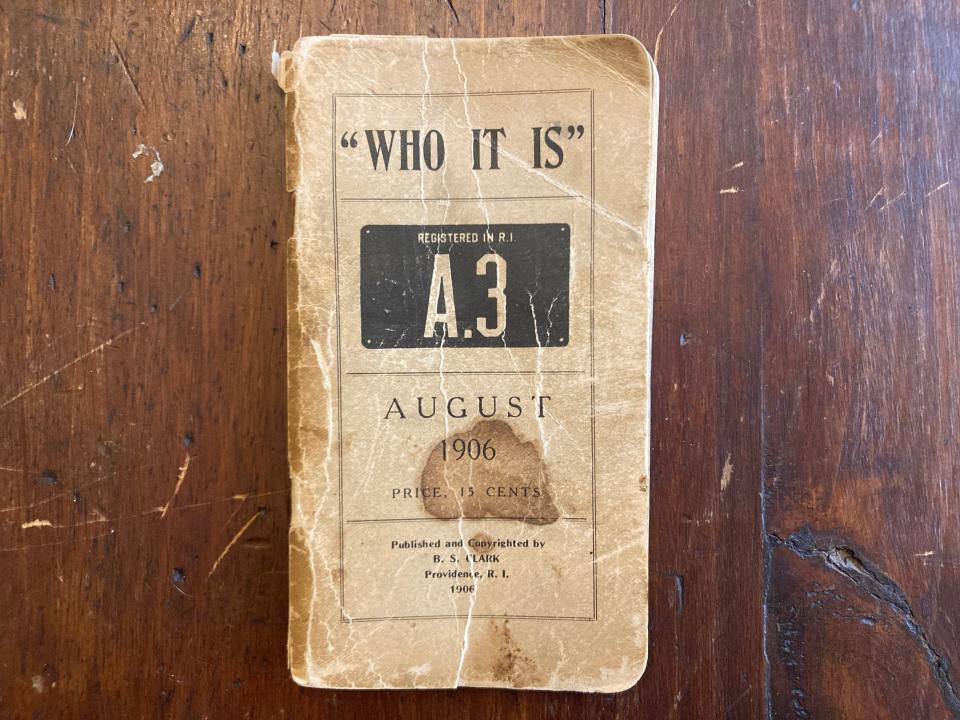 "Who It Is," a pocket-sized directory of license plates, was published until the 1920s.