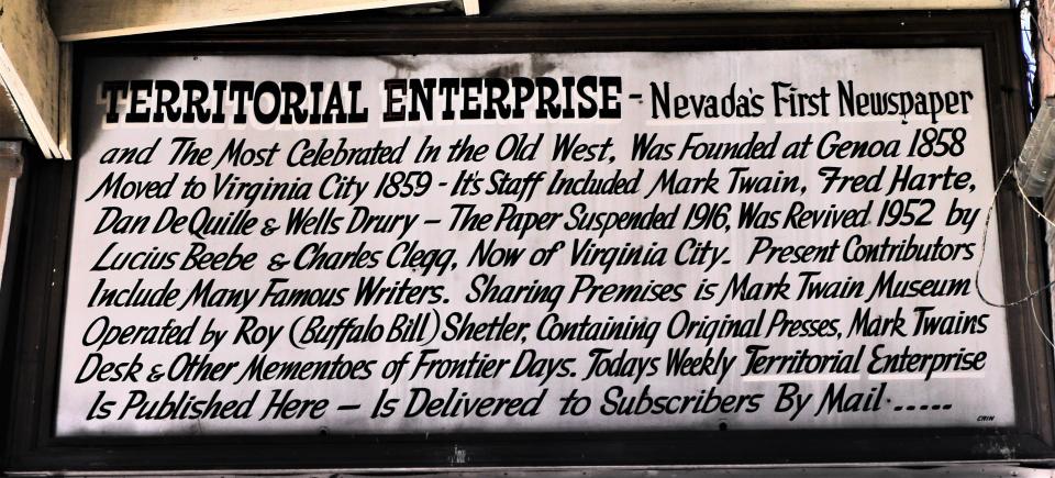 Nevada's first newspaper