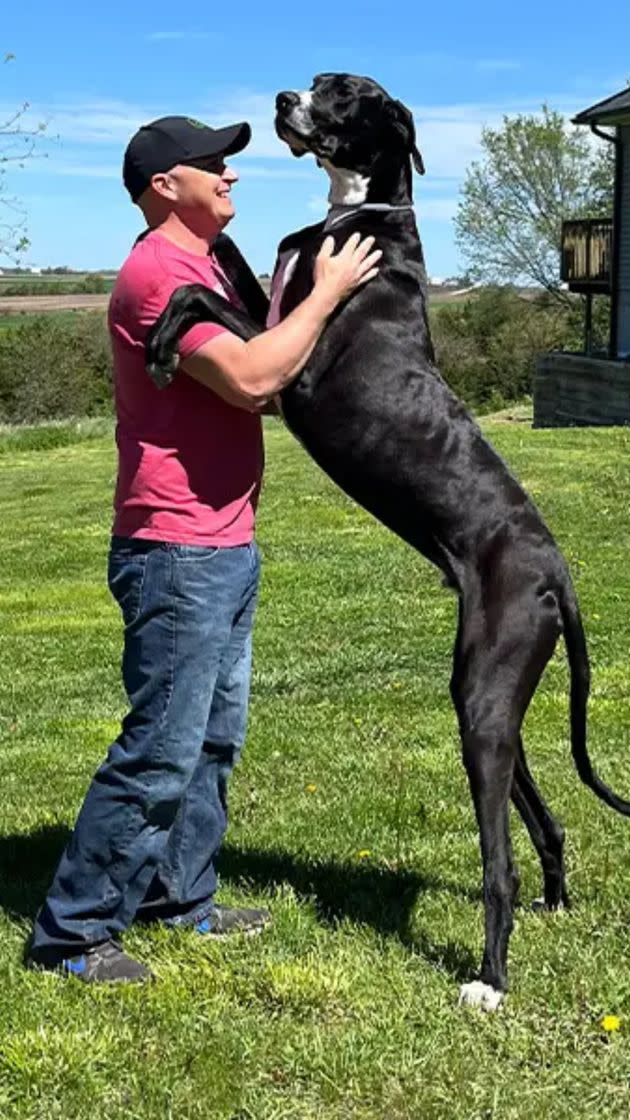 Owner Roger Wolfe with Kevin.