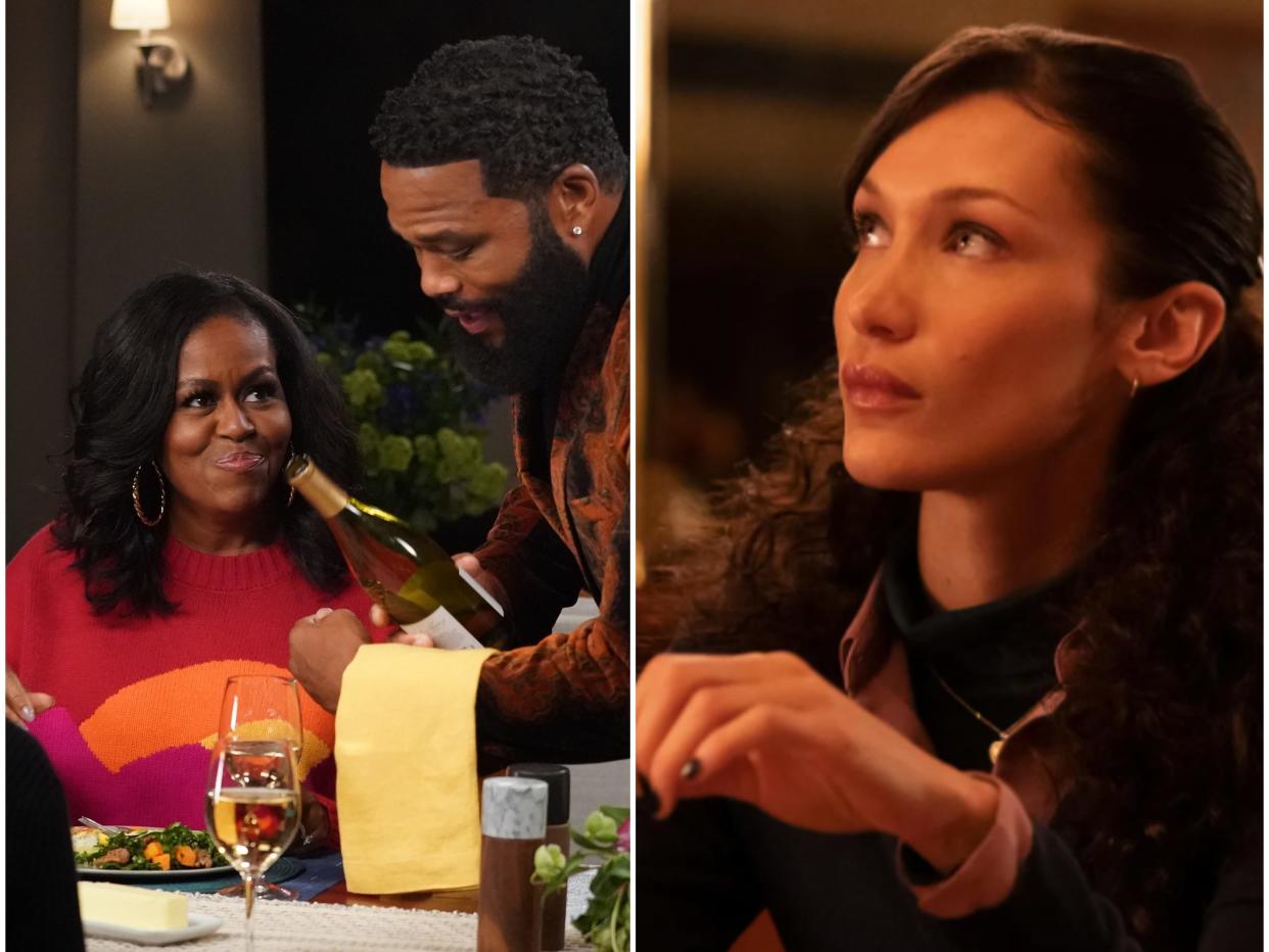 Michelle Obama in "Black-ish" cameo, Bella Hadid in "Ramy" celebrity cameo