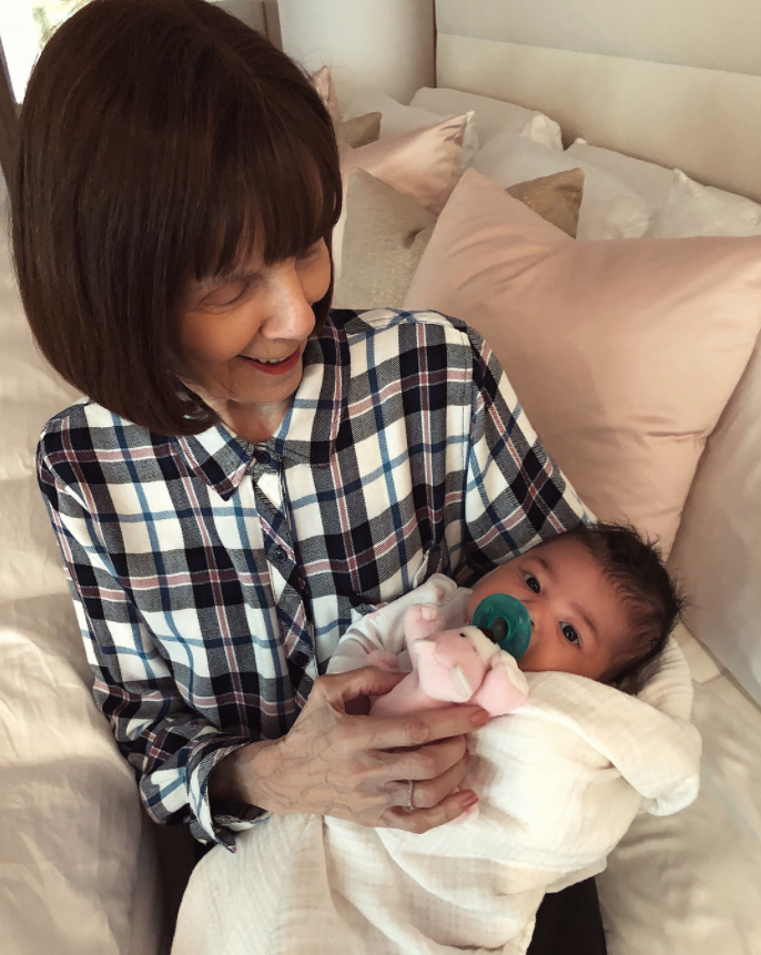<p>There is no shortage of people who want to hold that baby. On March 12, Kylie shared photos of Stormi getting some good lovin’ from her great-grandmother Mary Jo “M.J.” Houghton. (Photo: <a rel="nofollow noopener" href="https://www.instagram.com/p/BgNhHjWFj5m/?hl=en&taken-by=kyliejenner" target="_blank" data-ylk="slk:Kylie Jenner via Instagram;elm:context_link;itc:0;sec:content-canvas" class="link ">Kylie Jenner via Instagram</a>) </p>