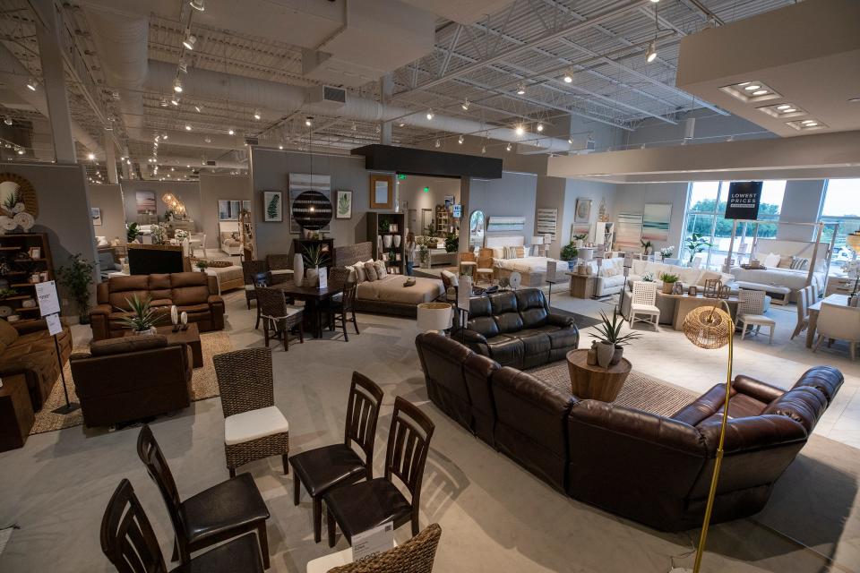 The new CITY Furniture showroom and warehouse off Interstate 4 is scheduled to open next month In Plant City, FL. Ernst Peters/The Ledger