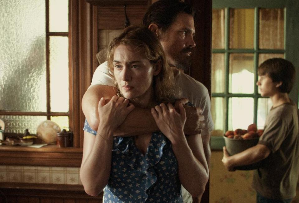 This image released by Paramount Pictures shows Kate Winslet as Adele, Josh Brolin as Frank and Gattlin Griffith as Henry in the feature film, "Labor Day." (AP Photo/Paramount Pictures, Dale Robinette, File)